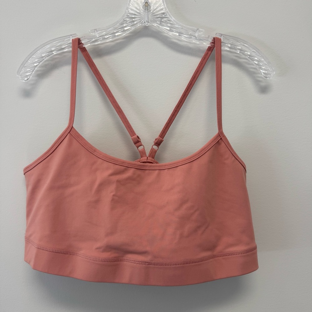 Torrid Active Workout Bra 1X Light Pink Low Impact Racer Back Adjustable Straps